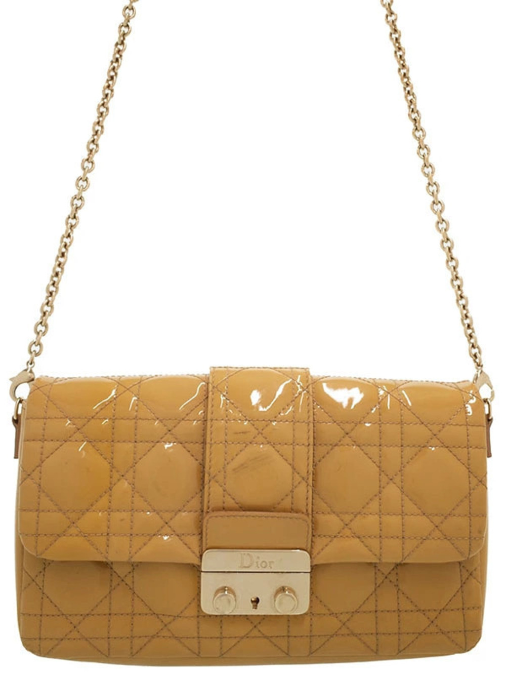 Christian Dior Cannage Quilted Leather Miss Dior Promenade Bag Brown